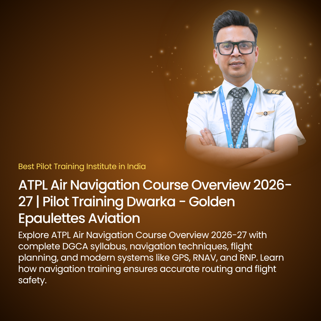 ATPL Air Navigation Course Overview 2026-27 | Pilot Training Dwarka - Golden Epaulettes Aviation